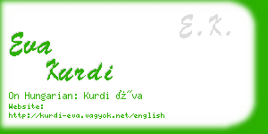 eva kurdi business card